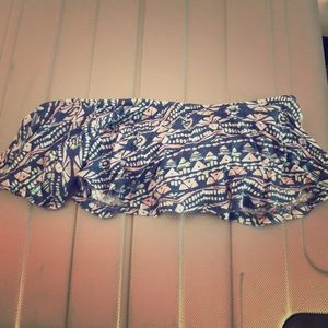 Blue colorful Bandeau